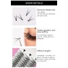ADIYA Fishtail Eyelash Extensions 8-14mm Single Cluster Fans Eyelashes Fashion