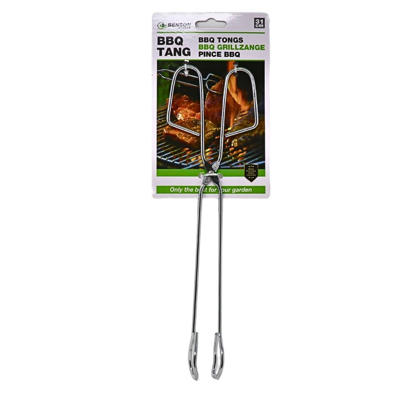 BBQ Tongs 31 cm - High Quality and Robust Stainless