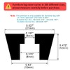 sourcing map Pack of 4 Rubber Feet Bumper Buffer Feet