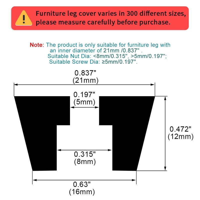 sourcing map Pack of 4 Rubber Feet Bumper Buffer Feet