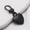 5Pcs Heart Shaped Zipper Pull Replacement Metal Backpack Zippers Mend
