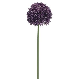 17.5" Allium Silk Flower Stem -Violet (Pack of 24)