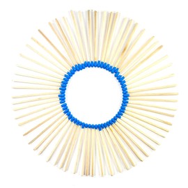 3.75" Blue Color Matches (100 Count) - Plus Free Striker!!! - Long Decorative Wooden Match Sticks - Wholesale Bulk for Candles and Fireplace (Blue)