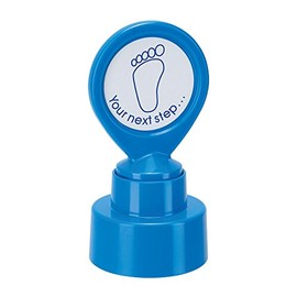 COLOP motivational stamp - Your Next Step - Blue ink | 148675 | Pre-inked teacher reward school stamper