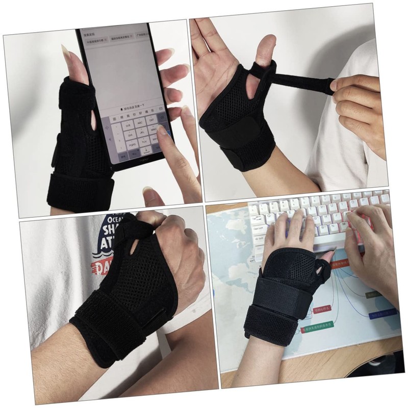 FOMIYES 2pcs Sports Wrist Guard Brace Thumb Splint for Arthritis