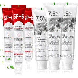 Sp-6 Probiotics Whitening Toothpaste+ Hydroxyapatite 6pcsl