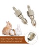Bonchoice 10pcs Stainless Steel Rabbit Water Nipples Metal Dispenser Hamster