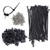 Cable Zip Tie Mounts Kit - 55 Set Wire Cable
