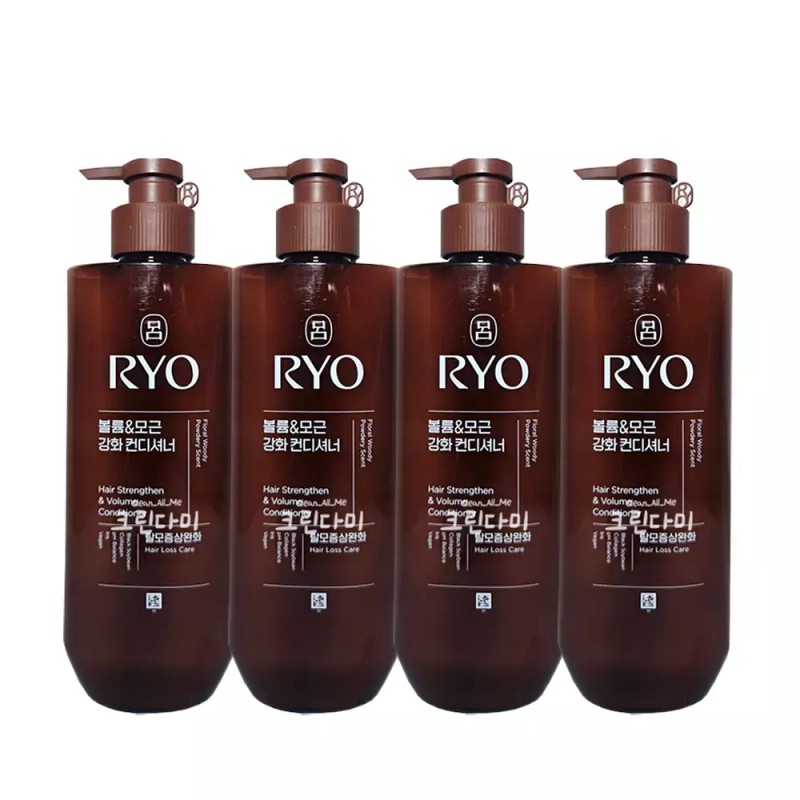 Rye 려 컨디셔너 흑운 볼륨 모근강화 592ml x4개 Lia Conditioner