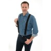 Olata Heavy Duty X-Shape Braces/Suspenders with Plastic Carabiner Clips -