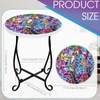 Weysat 14" Mosaic Side Table Outdoor Small Patio Side Round
