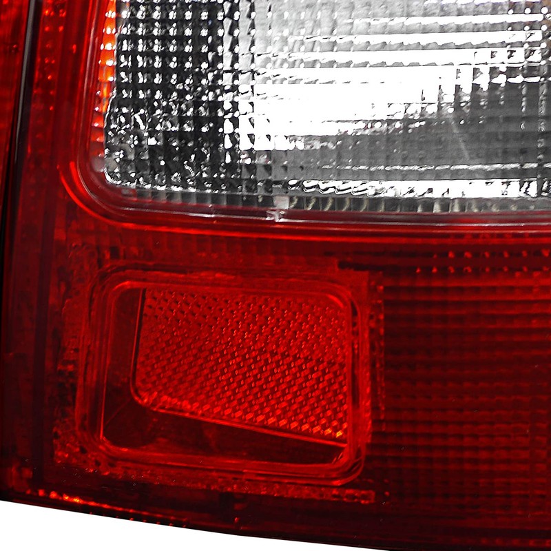 Spec-D Tuning Red Clear Lens Tail Lights Compatible with 1992-1995