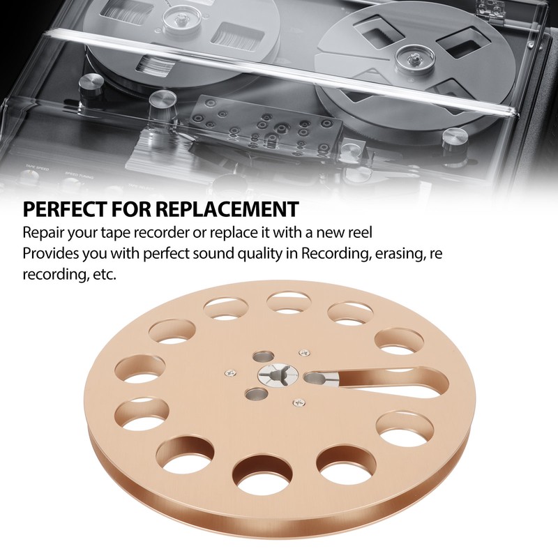 1/4 7 Inch Empty Tape Reel 11 Holes Universal Aluminum