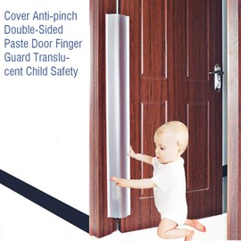Finger Pinch Guard, Baby Finger Protector Door Seam Pinch Prevention, Anti-Pinch Double-Sided Paste Safety Door Finger Guard for Baby Kids Pets Home School Nursery