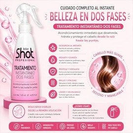Tratamiento Bifásico Kolor Shot para Cabello Seco y Maltratado con Aceite de Argán, Keratina y Vitamina E, Sin Enjuague, Repara e Hidrata las Fibras C