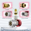 HTOMT R134a Adapter,Adjustable R134a Quick Couplers Adapter,R134a Connector 1/4 Inch