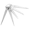 1 Set Stainless Steel Welding Taper Feeler Gauge Rulers Hole