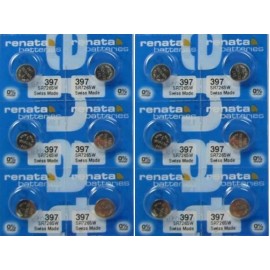Renata 12 Renata 397 SR726SW Siver Oxide 0% MERCURY Batteries