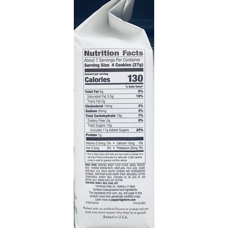 Pepperidge Farm 5x Pepperidge Farm Bordeaux CARAMELIZED CRISP Cookies 6.75