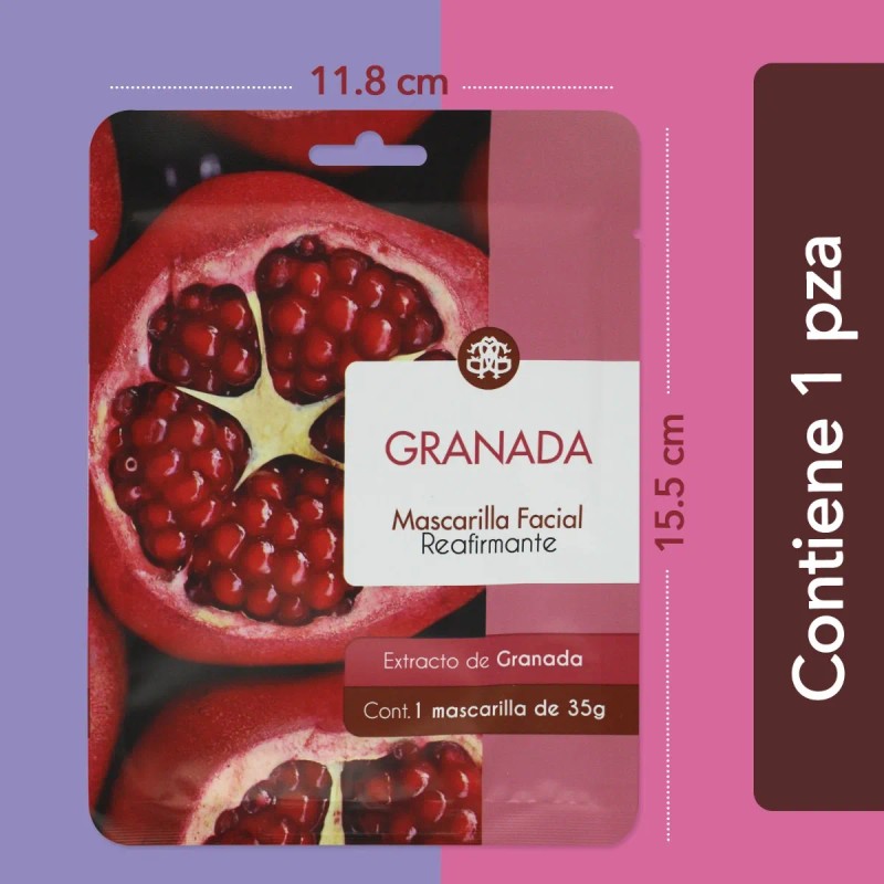 Mascarilla Facial Frutal Hidratante Cuidado