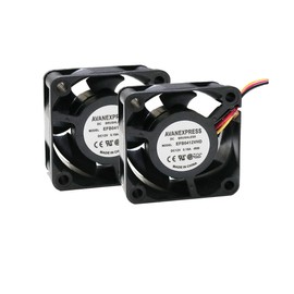 Twinklebay 40x20mm Cooling Fan, Replacement for Brushless DC EFB0412VHD Cooling Fan High Speed Ball Bearing DC 12V, 40mm x 20mm (Pack of 2)