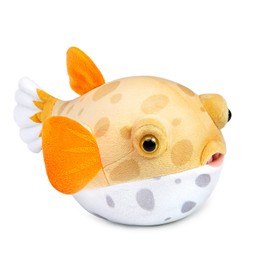 FRANKIEZHOU Cute Pufferfish Plush Toy, Fish Stuffed Animal, Plush Toy, Gifts for Kids, Fish 7 Inches Yellow