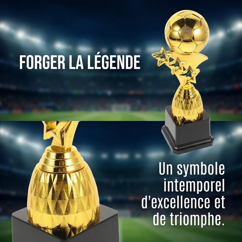Toyvian Trofeo Calcio Coppa del Mondo Palloncino Dorato Design Creativo