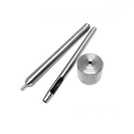 SIMAIYUN 2mm Eyelet Hole Punch Die Tool, Eyelet Setting Tool Grommet Setter (Includes Base & Ram) for Bead Cores Clothes DIY Projects Crafters（Gold）