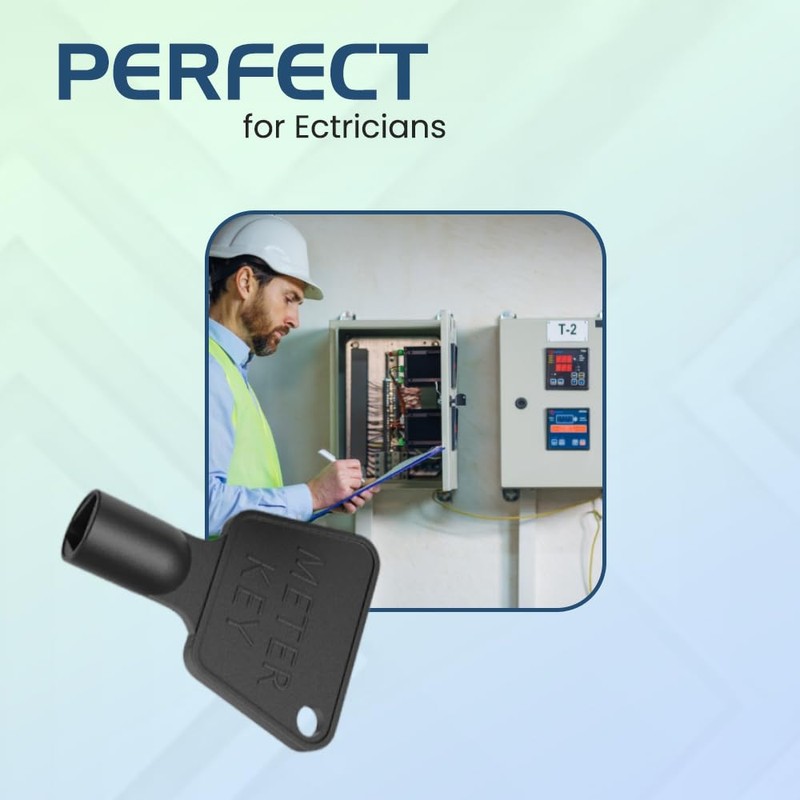 1ABOVE 2 pack Gas Meter Box Key, Triangular Key, Black