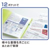 Kingjim 6171-3T Clear File HOLDER IN, A4, 12 Pockets, Light