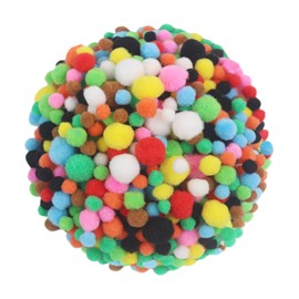 450 Stücke 1cm,1.5cm,2cm Pompons,Bunte Pompons zum Basteln,Pom Pom Set in 9 Farben zum Basteln，Pompoms zum Basteln für Kinder， Flauschige Bastelbälle für DIY, Partydeko, Haarschmuck & Kleidung