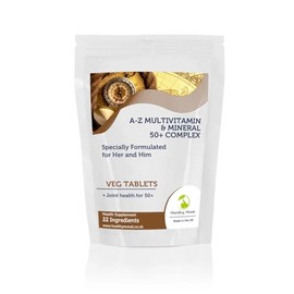 50+ Plus A-Z Multivitamins & Minerals 23 Micronutrients Complex Veg Tablets Pills Health Food Supplements 22 Vitamins Ingredients Optimal Health & Wellness