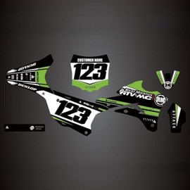 Attack Graphics Custom Velocity Complete Bike Graphics Kit for Kawasaki KX85 2018