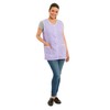 Ladies Gingham Buttons Through Design Piping Tabard Apron Overalls Front