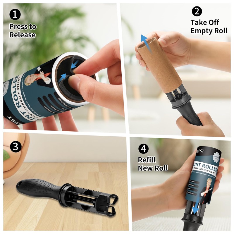 iBest UK Lint Rollers For Pet Hair, Clothes, Carpet |