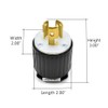 Superior Electric YGA031 Twist Lock Electrical Plug, 3P 15A 277V