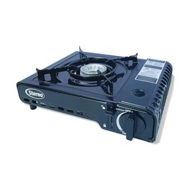 Sterno Portable Butane Stove - 10,000 BTU Single Burner Stove, Outdoor & Indoor Use Butane Gas Burner with Carrying Case - Camping Cooktop for Tailgating, Outdoor Cooking, Catering, & Action Stations