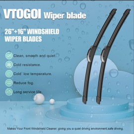 VTOGOI® Windshield Wiper Blades Replacement for Toyota Rav4 2019-2023,Original Factory Quality Front Rear Wipers Blade Set for My Car -26"+16"+12"(Pack of 3)
