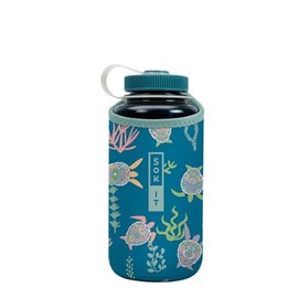 Sok It BotlSok Water Bottle Sleeve Insulated Neoprene Cover (Turtle-y Awesome, Fits 32oz Nalgene)