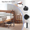 Careboda Step Stool with Handle, Adjustable Foot Stool with Non-Slip