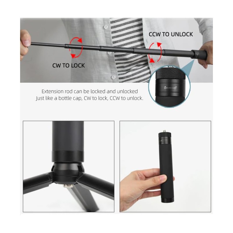 CamGo Sunnylife 6 Length Extension Rod for GoPro / Insta360