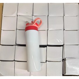 Unbranded 12oz Straight Flip Top Lt Pink/Dk Pink Lid Sublimation Tumbler (Box of 25pcs)