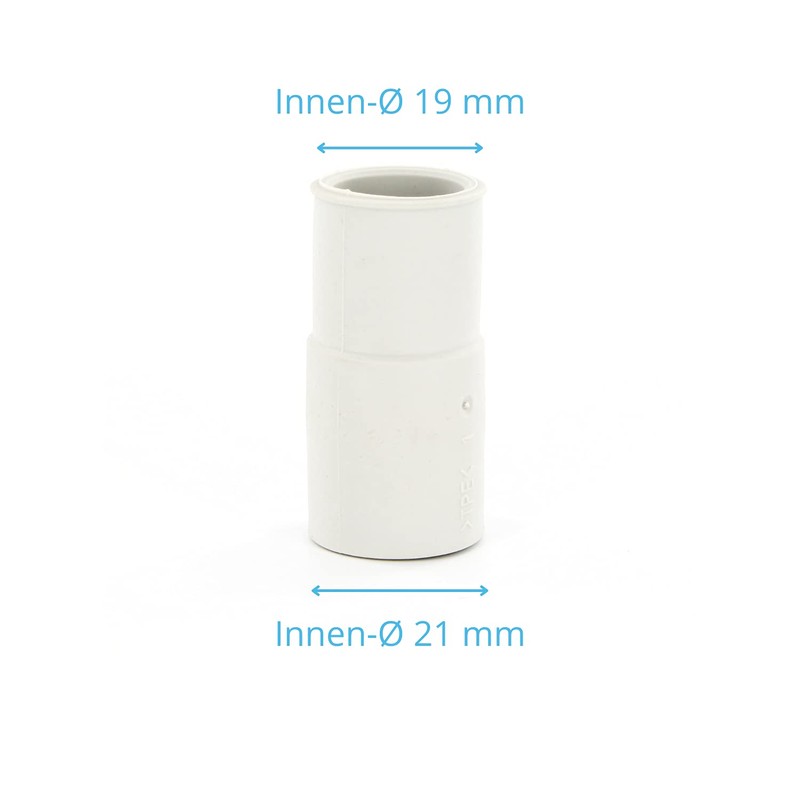 DL-pro Universal Drain Hose End Piece Adapter Diameter 21 mm