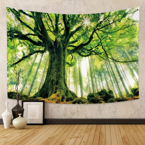 Nature Forest Thick Tree Wall Tapestry Large 3D Print Wall