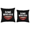Going Wireless Dental Braces Off Gift Throw Pillow