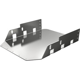 HECASA Under Seat Mounting Bracket Plate Holder Carrier Compatible with Wrangler Jk Unlimited 2007-2018 & JK 2007-2010 Aluminum Bracket Plate Holder Carrier