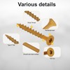 Bobibbi Deck Screws #8 x 1-1/2’’, T25 Star Torx Drive