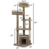 New Cat Condos 64" Cat Tower