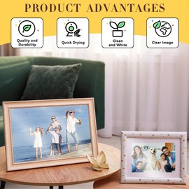 Fainne 600 Sheets Photo Paper 5x7 in Glossy Double Sided 54lbs 9.5mil 200gsm Photo Paper Glossy Card Stock for Inkjet Printing Printer Making Pictures Calendar Greeting Card Printing