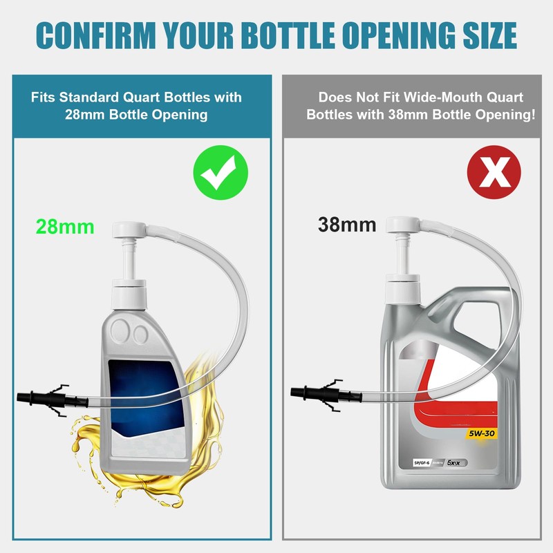 Fluid Pump for Standard Quart Bottles - 8cc Per Pump